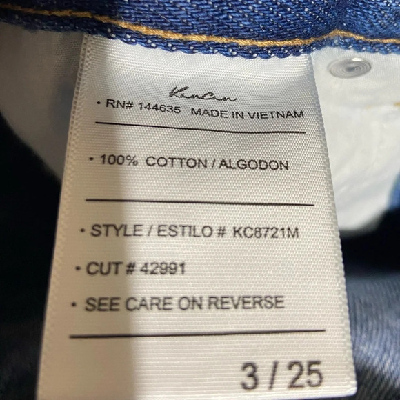 NWT KanCan MEDORA HIGH RISE 90'S SPLIT HEM STRAIGHT kc8721m Size 3 / 25 - Picture 12 of 12